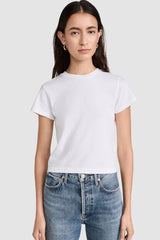 Agolde - Adine Shrunken Tee - WHITE
