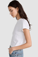 Agolde - Adine Shrunken Tee - WHITE
