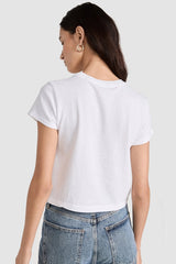 Agolde - Adine Shrunken Tee - WHITE