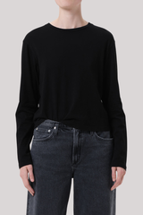 Agolde - Sydney Long Sleeve Tee - BLACK