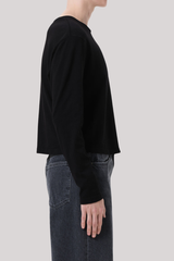 Agolde - Sydney Long Sleeve Tee - BLACK
