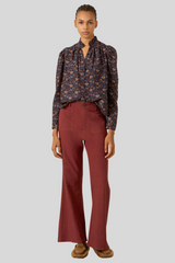 Alix of Bohemia - Artemis Indigo Kilim Shirt - DARKBLUE