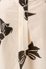 Alix of Bohemia - Chance Black Tie Shirt - OFFWHITE