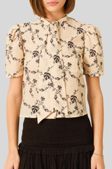 Alix of Bohemia - Chance Shadow Lace Shirt - OFFWHITE