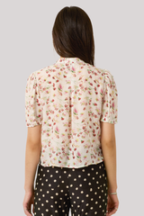 Alix of Bohemia - Chance Wild Garden Shirt - WHITE
