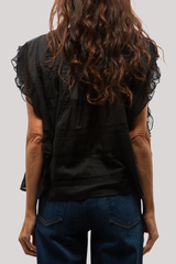 Alix of Bohemia - Maeva Onyx Lace Top - BLACK