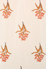 Alix of Bohemia - Ryland Persimmon Flower Shirt - OFFWHITE