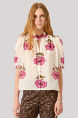 Alix of Bohemia - Winn Fuchsia Poppy Shirt - OFFWHITE