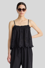 Apiece Apart - Embroidered Cami Top - BLACK