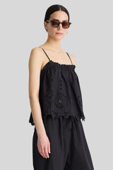 Apiece Apart - Embroidered Cami Top - BLACK