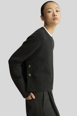 Arlo Mott - Bethune Chunky Crewneck - CHARCOAL
