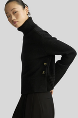 Arlo Mott - Worth Chunky Turtleneck - BLACK