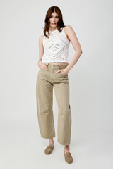 Autumn Cashmere - Chunky Pointelle Tank - WHITE