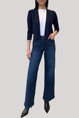Autumn Cashmere - Easy Crop Cardigan - PEACOAT
