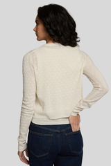 Autumn Cashmere - Sheer Dot Cardigan - MUSLIN