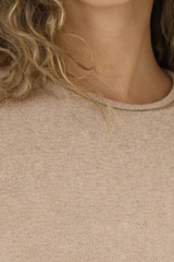 Autumn Cashmere - Shrunken Crew - BONE