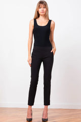 Avenue Montaigne - Ben Straight Ankle-length Pant - BLACK