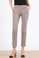 Avenue Montaigne - Ben Straight Ankle-length Pant - STONE