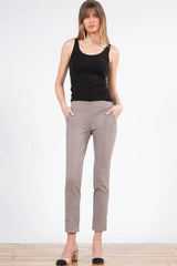 Avenue Montaigne - Ben Straight Ankle-length Pant - STONE
