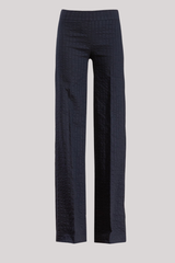 Avenue Montaigne - Flavia Seersucker Pant - NAVY
