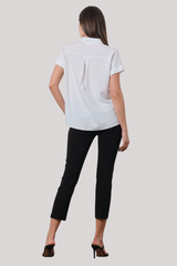 Avenue Montaigne - Lulu Crop Pant - BLACK