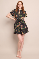 Cara Cara - Asbury Mini Dress - CHIBLACK