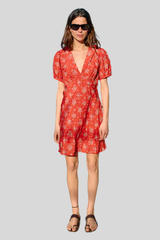 Ciao Lucia - Alix Begonia Silk Dress - RED