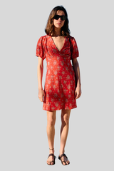 Ciao Lucia - Alix Begonia Silk Dress - RED
