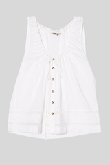 Ciao Lucia - Eugenia Top - WHITE