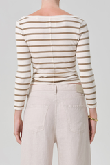 Citizens of Humanity - Boat Neck Slim Tee - GINGRSTR
