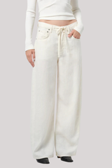 Citizens of Humanity - Brynn Drawstring Linen Trouser - VANILLA