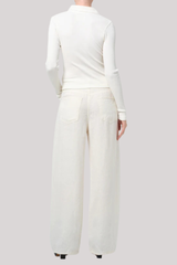 Citizens of Humanity - Brynn Drawstring Linen Trouser - VANILLA