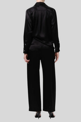 Citizens of Humanity - Brynn Japanese Hammered Satin Trouser - BLACK