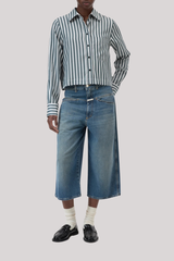 Closed - Cropped Classic Shirt - ROYALGRN
