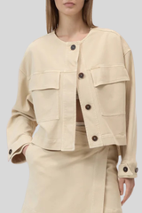 Closed - Cropped Utility Jacket - CAMBEIGE