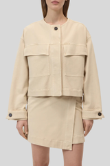 Closed - Cropped Utility Jacket - CAMBEIGE