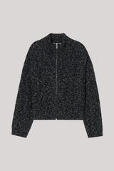 Closed - Troyer Cardigan With Zip - DRKGRYME