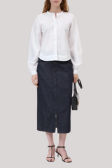 Closed - Wide Sleeve Blouse - WHITE