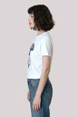 Cpress Studio - April Showers Mushie Tee - WORNWHT