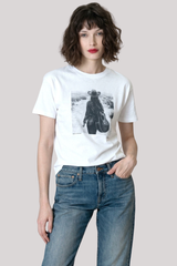 Cpress Studio - Band on the Run Mushie Tee - WORNWHT