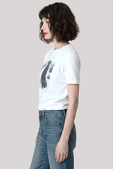 Cpress Studio - Band on the Run Mushie Tee - WORNWHT