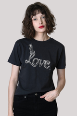 Cpress Studio - Be Mine Mushie Tee - WORNBLK