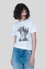 Cpress Studio - Big Apple Mushie Tee - WORNWHT