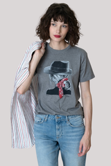 Cpress Studio - Come And Go Mushie Tee - GREYHEAT