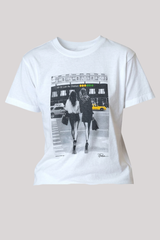 Cpress Studio - Girls Day Out Mushie Tee - WORNWHT