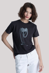 Cpress Studio - Overflow Mushie Tee - WORNBLK