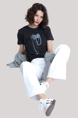 Cpress Studio - Overflow Mushie Tee - WORNBLK
