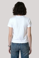 Cpress Studio - Scoop & Bloom Mushie Tee - WORNWHT