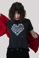 Cpress Studio - True Love Mushie Tee - WORNBLK