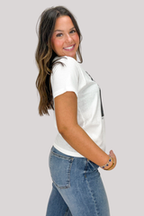 Cpress Studio - Turbo Boost Mushie Tee - WORNWHT